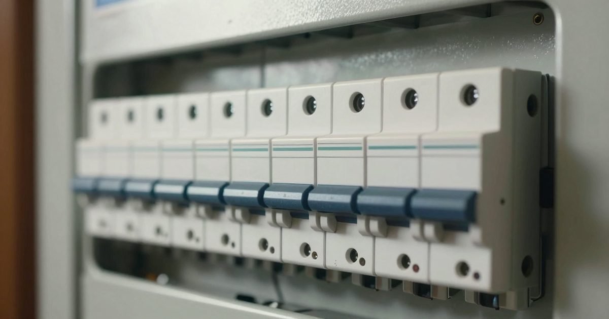 Contador y cuadro eléctrico junto al mando de la aerotermia