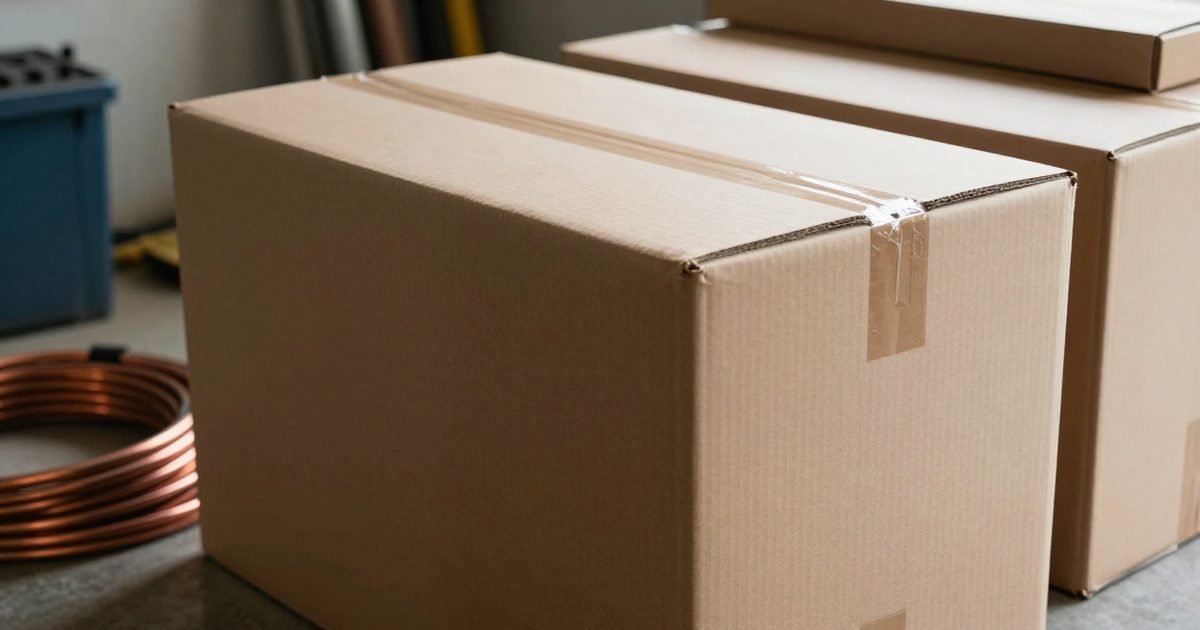 Kit de aerotermia en caja y una instalación profesional
